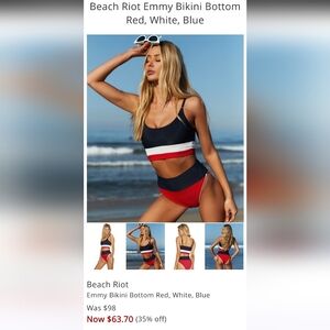 Nwot Size M Black and White Bikini Swim Set with Sporty Design